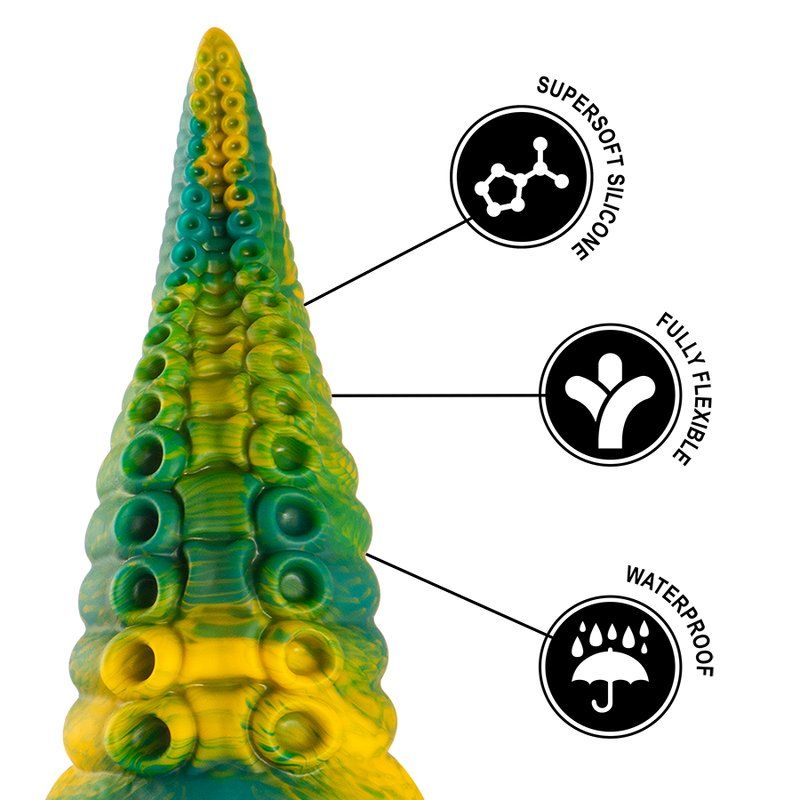 Cetus dildo tentáculo verde grande 20,5 cm Fantasía