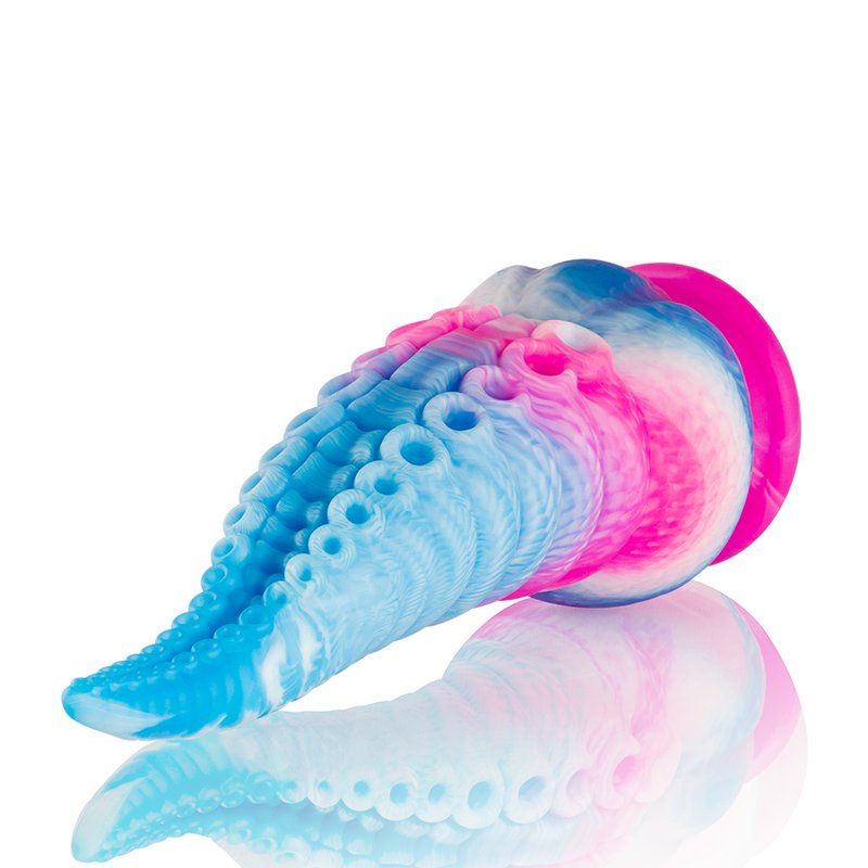 Phorcys dildo tentáculo azul grande 20,5 cm