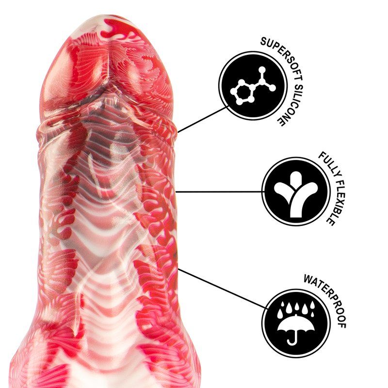 Epic Helios dildo de fantasía con testículos 22 cm silicona