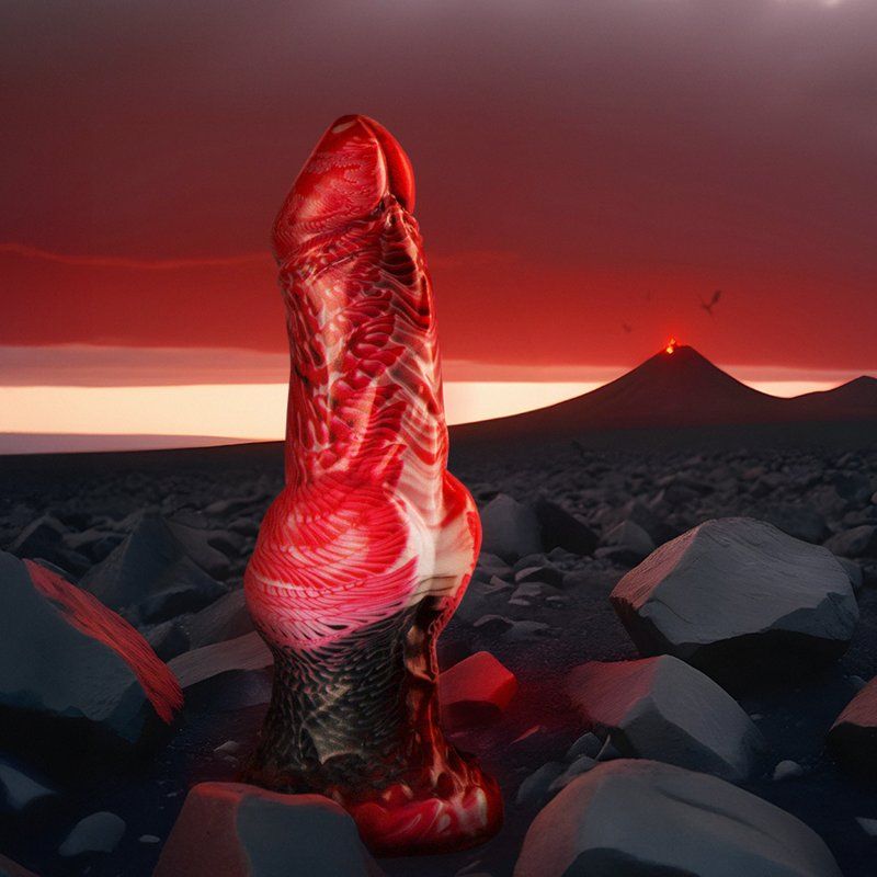 Epic Helios dildo de fantasía con testículos 22 cm silicona