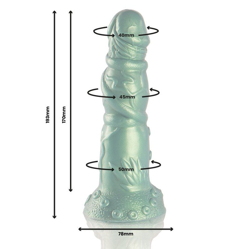 Dildo mitológico fantasía 19.3 cm silicona – Hades Epic