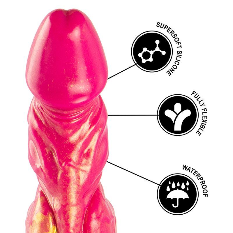 Dildo mitológico fantasía 21.5 cm silicona – Cerberus Epic