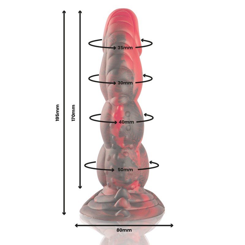 Dildo mitológico fantasía 19,5 cm silicona – Ares Epic