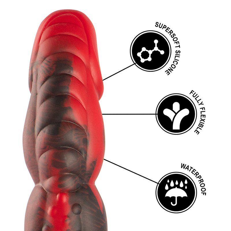 Dildo mitológico fantasía 19,5 cm silicona – Ares Epic