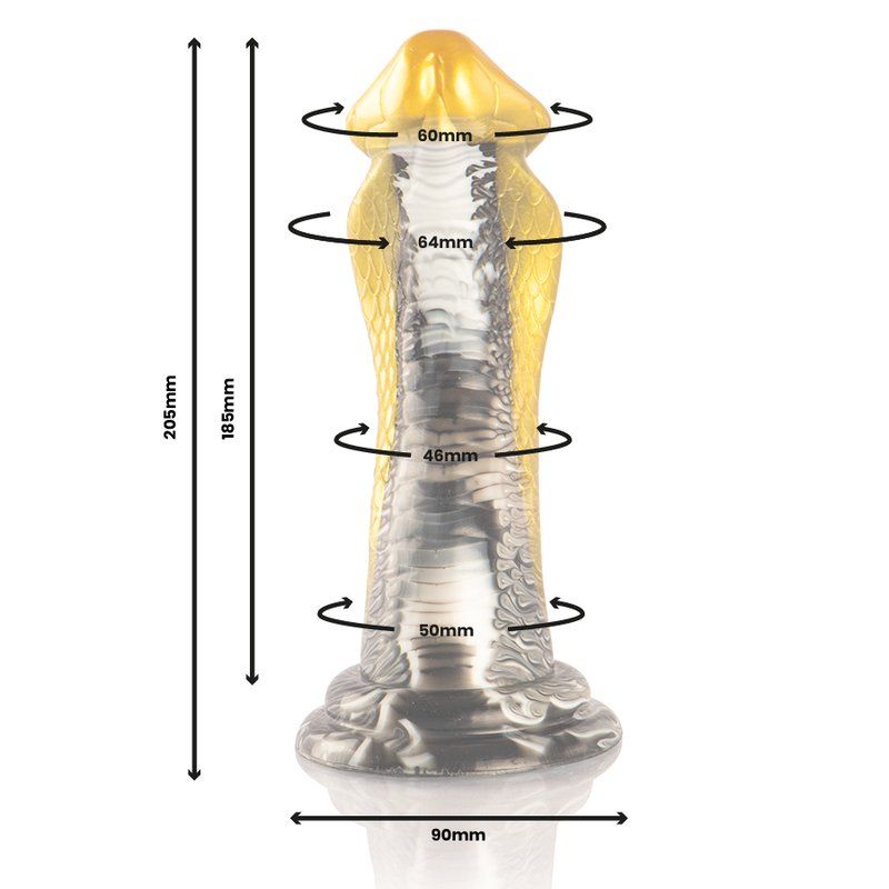 Dildo dragón fantasía 20,5 cm silicona – Drakon Epic