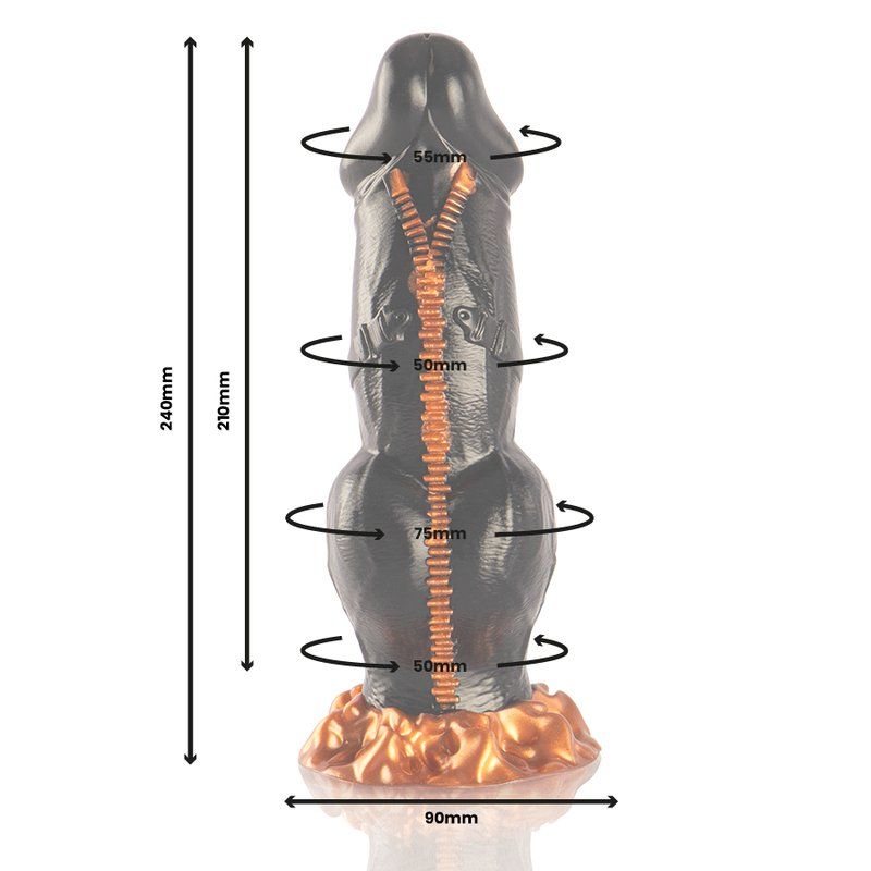 Dildo mitológico grande 24 cm silicona – Deimos Epic