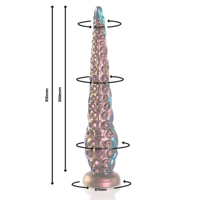 Dildo tentáculo grande 31 cm silicona – Charybdis Epic