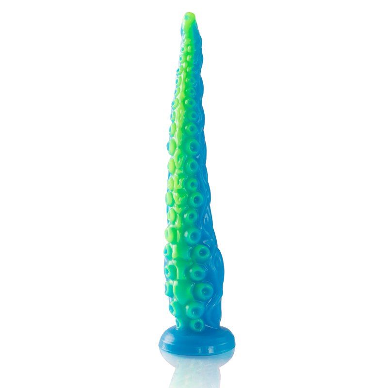 Dildo tentáculo grande fluorescente de silicona – Scylla Epic