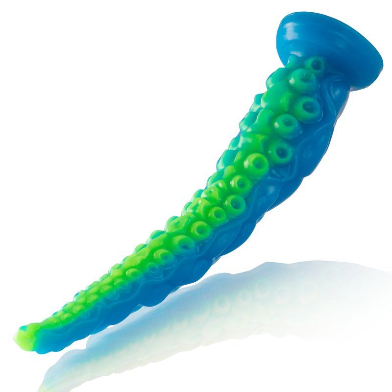 Dildo tentáculo grande fluorescente de silicona – Scylla Epic