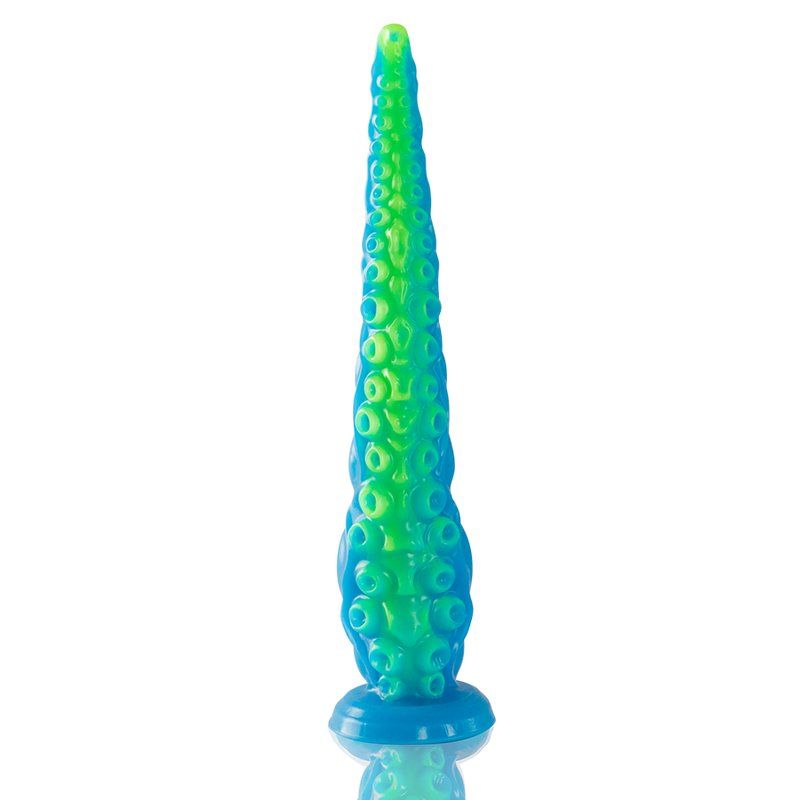 Dildo tentáculo grande fluorescente de silicona – Scylla Epic
