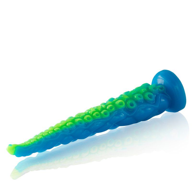 Dildo tentáculo grande fluorescente de silicona – Scylla Epic