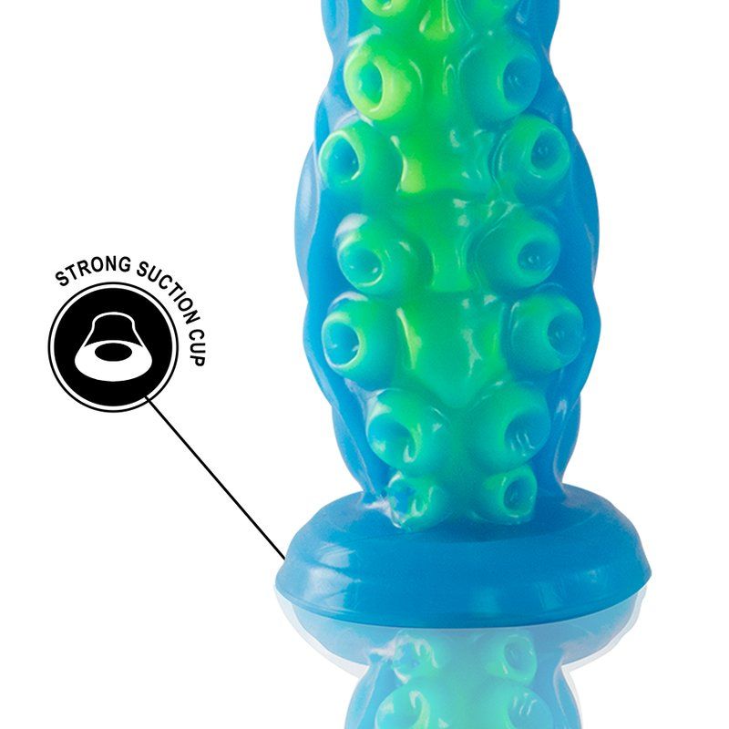 Dildo tentáculo grande fluorescente de silicona – Scylla Epic