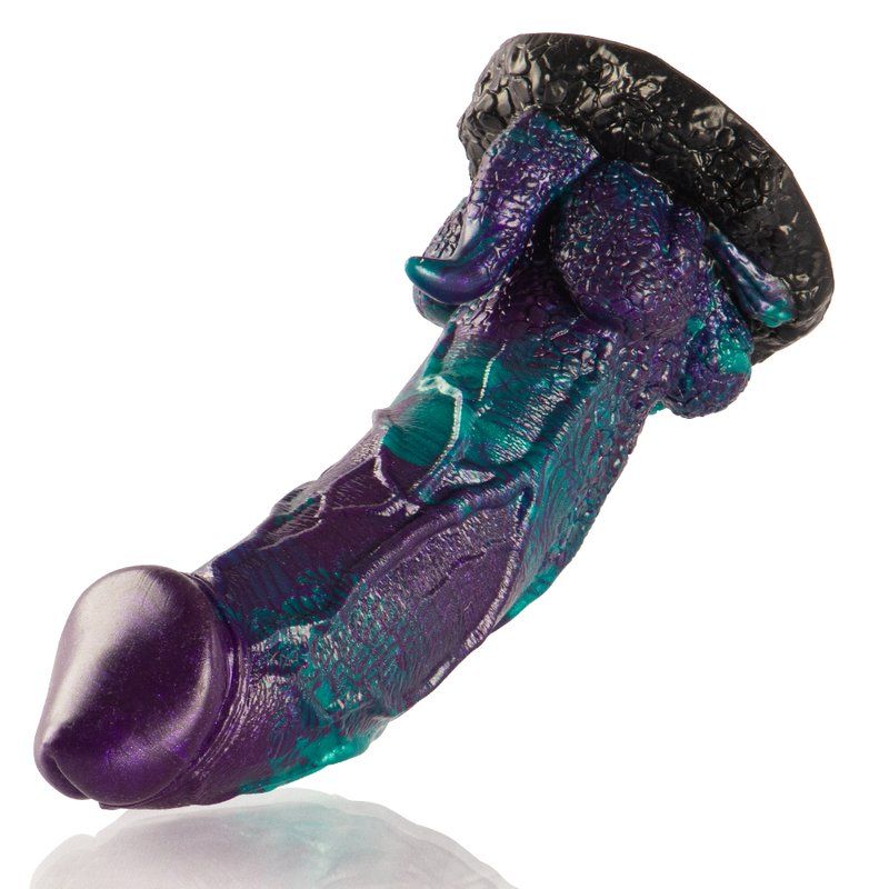 Dildo grande de silicona para uso anal o vaginal – Basilisk Epic