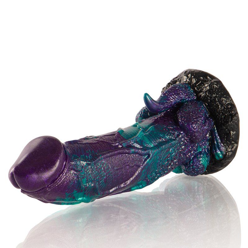 Dildo grande de silicona para uso anal o vaginal – Basilisk Epic
