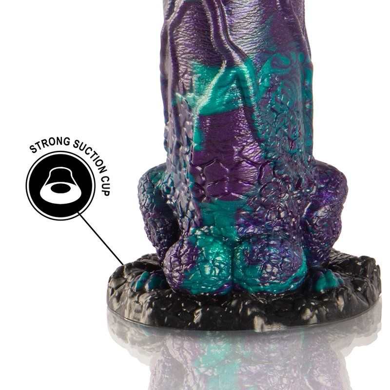 Dildo grande de silicona para uso anal o vaginal – Basilisk Epic