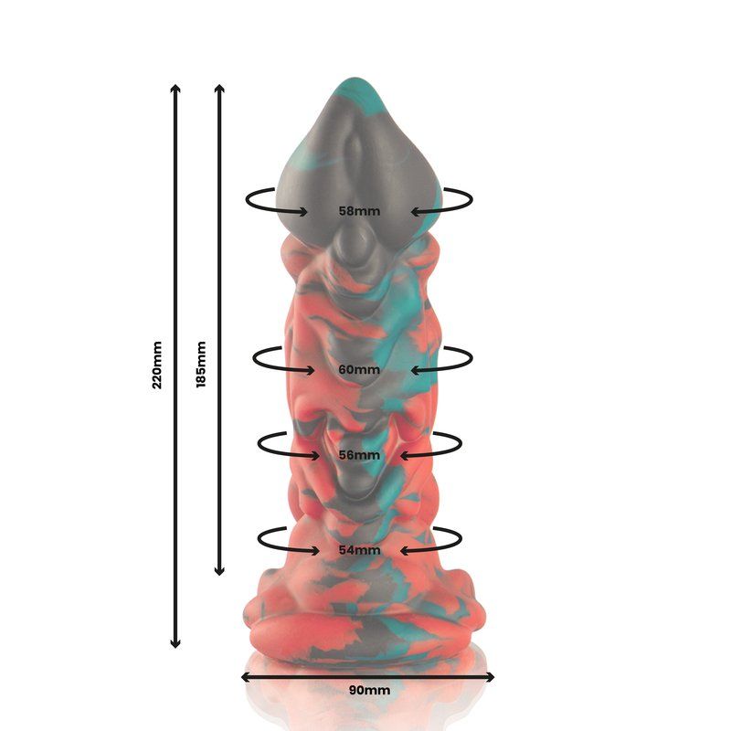 Dildo grande de silicona para placer anal o vaginal – Phobos Epic
