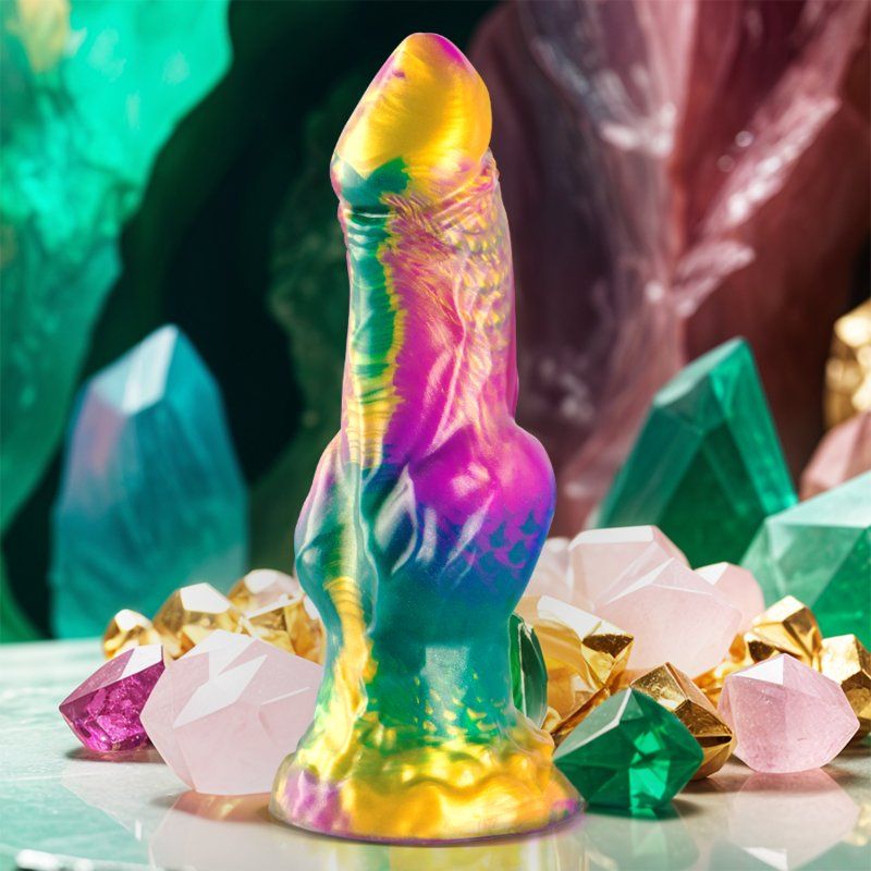 Iris dildo de fantasía con testículos 22,5 cm silicona – Epic
