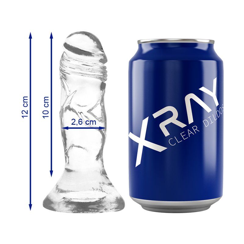 X Ray Clear Dildo Transparente 12 Cm O 2.6 Cm