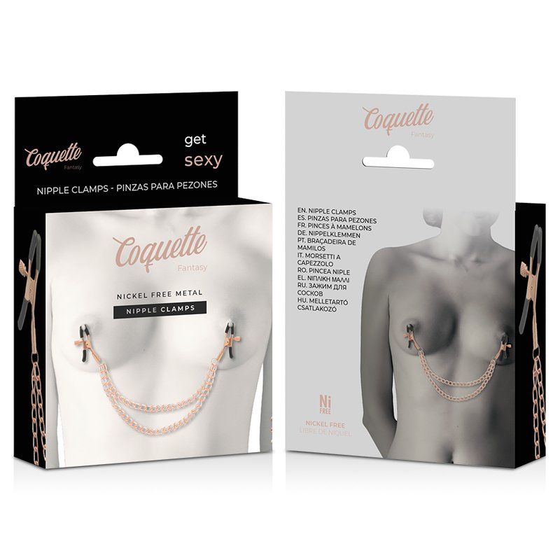 Coquette Chic Desire Fantasy Pinzas Metalicas Pezones Con Cadena