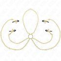 Kink Pinzas Para Pezones Y Clítoris 4 Enganches Ajustable Dorado