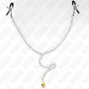 Kink Pinzas Para Pezones Con Campana Dorado Y Cadena 30 Cm