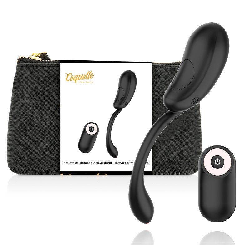 Coquette Toys Huevo Control Remoto Recargable Negro / Gold
