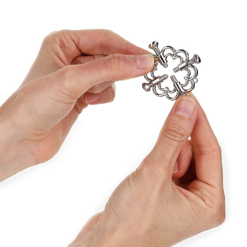 Kink Pinzas Para Pezones Flor Metálica