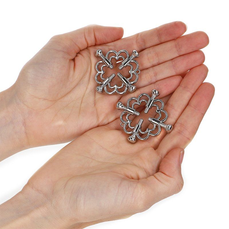 Kink Pinzas Para Pezones Flor Metálica
