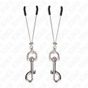 Kink Pinzas Para Pezones Fina Con Gancho Plateado 7 Cm