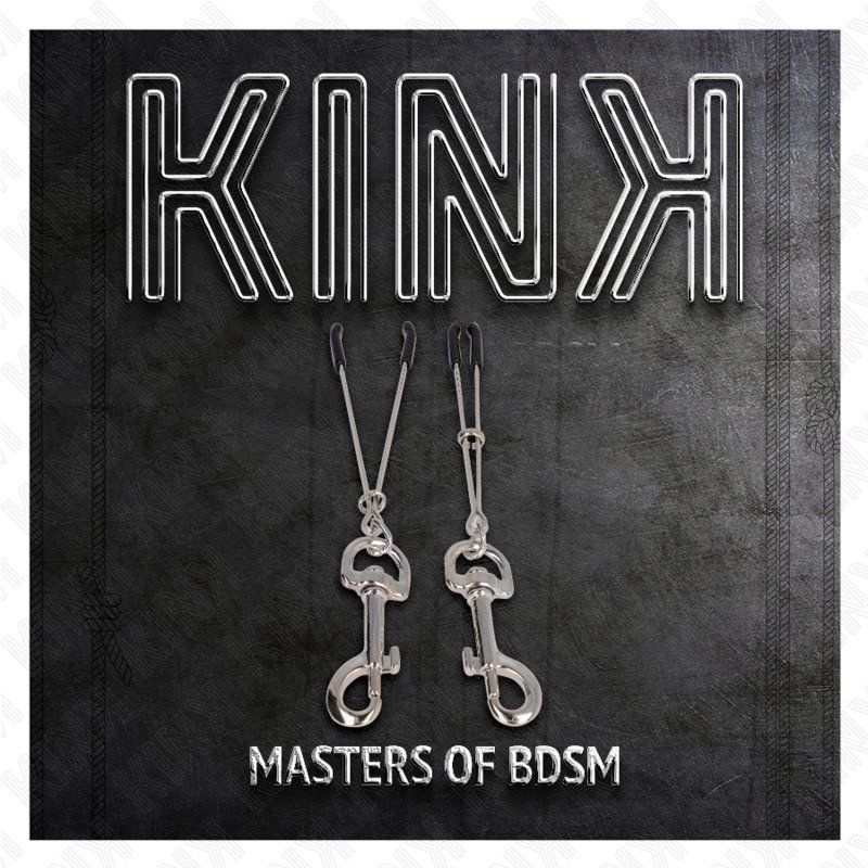 Kink Pinzas Para Pezones Fina Con Gancho Plateado 7 Cm