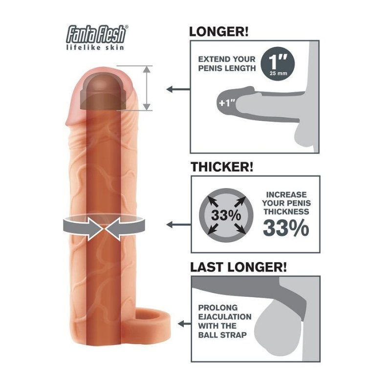 Pipedreams Fantasy X-Tensions Perfect 1 | Extensión pene