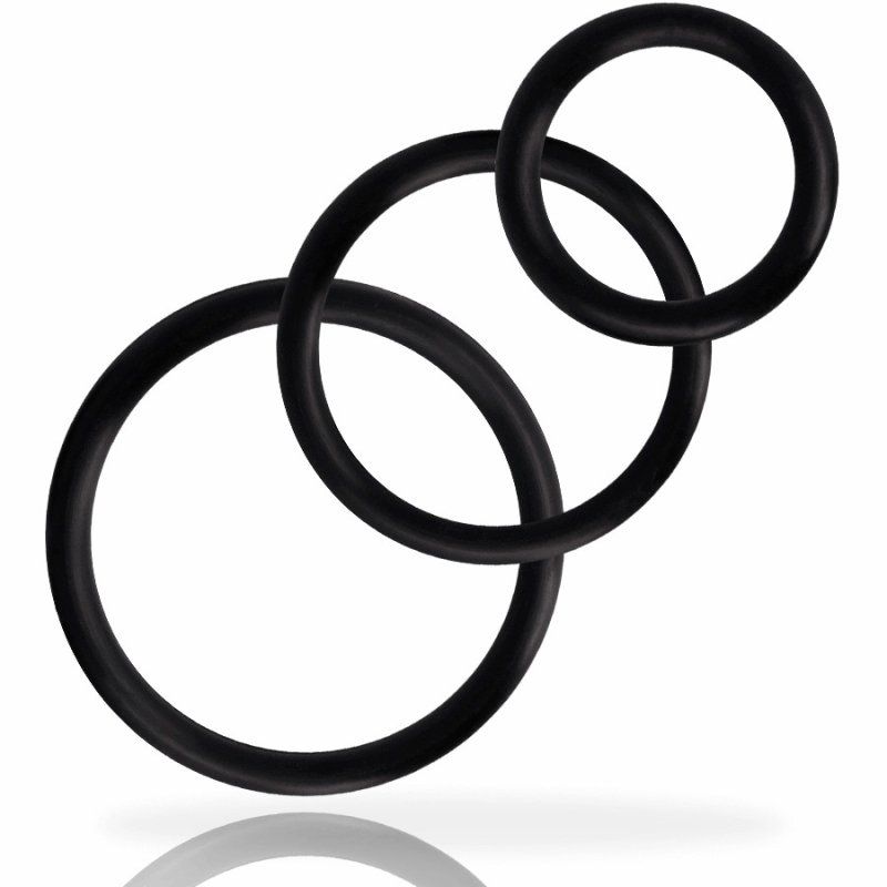 Addicted Toys Set Anillos Pene Negro
