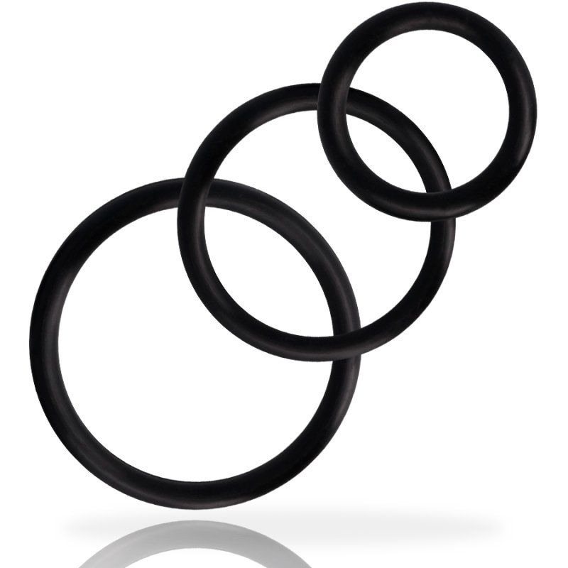Addicted Toys Set Anillos Pene Negro