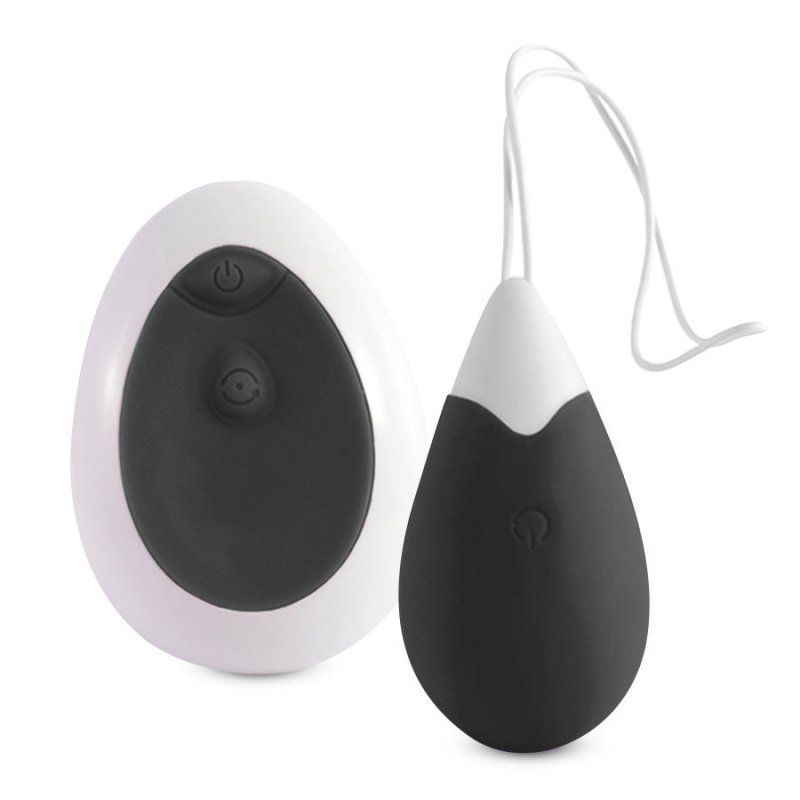 Intense Jan Huevo Vibrador Negro | Control remoto 10 modos