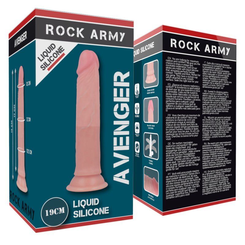 Rockarmy Liquid Silicone Dildo Premium Avenger 19 Cm O 3.98 Cm