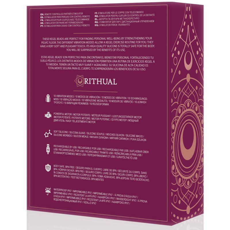 Ritual Nisha Bolas Kegel Recargables Vibradoras Orquidea