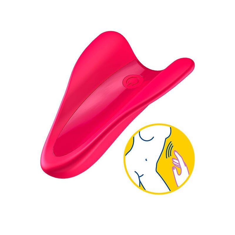 Satisfyer High Fly | Vibrador dedal 6,8 cm fucsia
