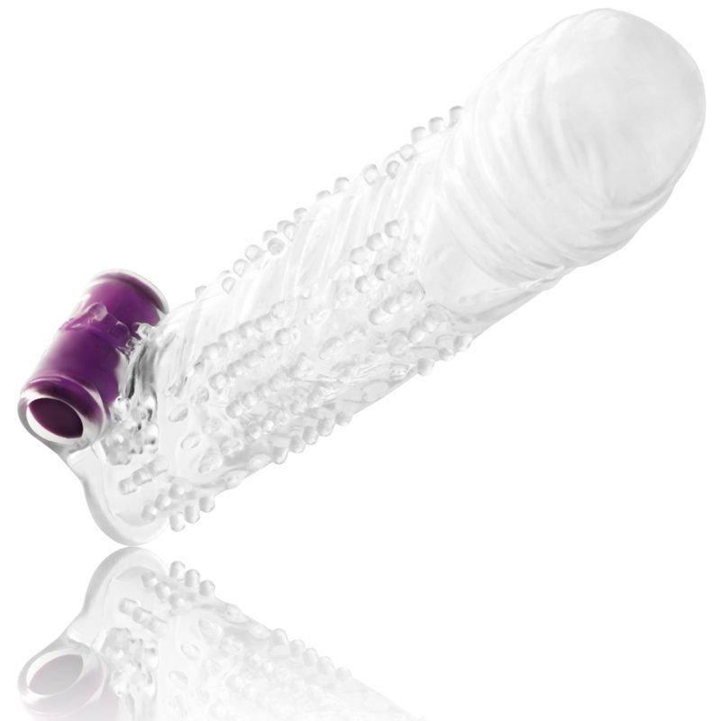 Ohmama Funda pene 13 cm | Texturada con bala vibradora