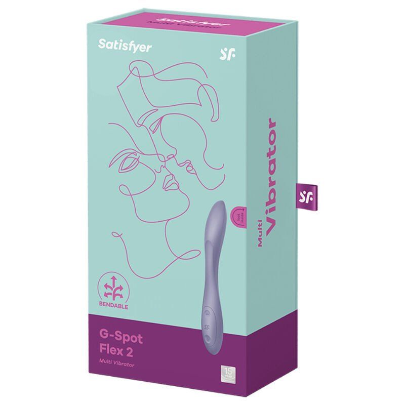 Satisfyer G-Spot Flex 2 Morado – Vibrador 19,5 cm Flexible