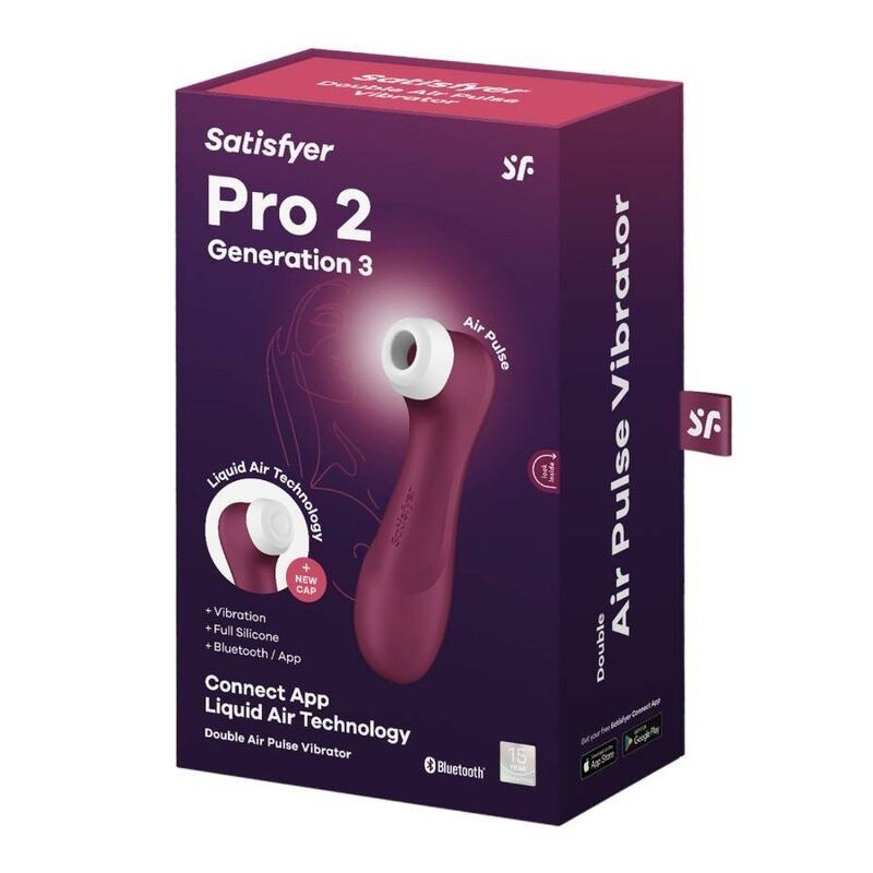 Satisfyer Pro 2 Generación 3 Granate – Succionador Bluetooth