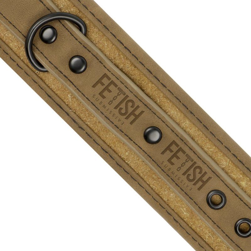 Fetish Submissive Origen Esposas Cuero Vegano Con Forro De Neopreno