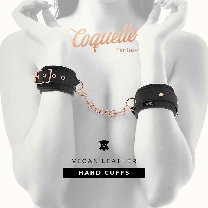 Coquette Chic Desire Fantasy Esposas Para Manos Cuero Vegano Con Forro De Nopreno