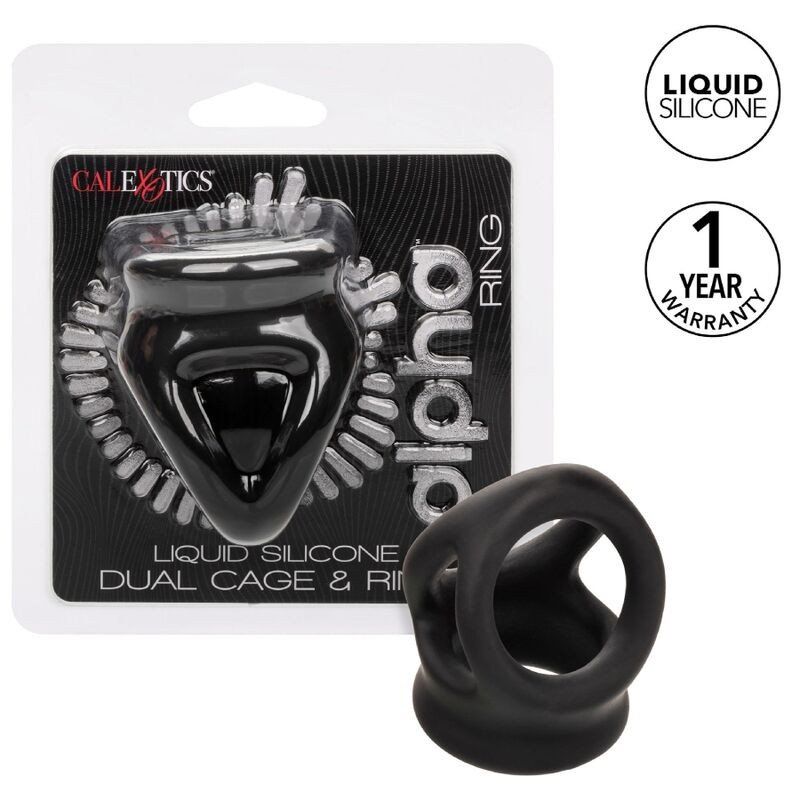 Calexotics Alpha Anillo De Jaula Doble Negro