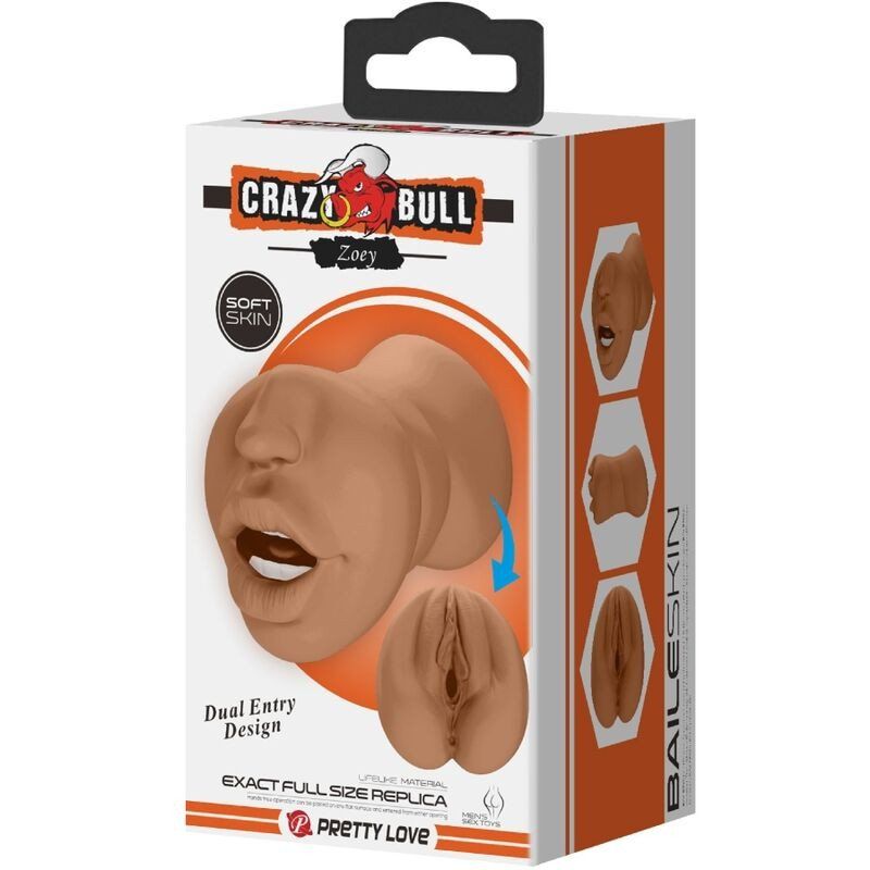 Crazy Bull Zoey Masturbador Boca y Vagina