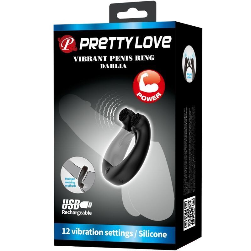Pretty Love Dahlia Anillo Vibrador + Estimulador De Clítois