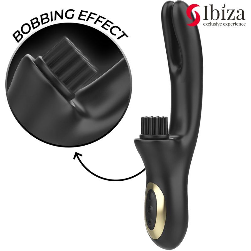 Ibiza - Vibrador Hi-Tech Rabitt Brushing Multi Celdas Clitoriales Y Doble Wave