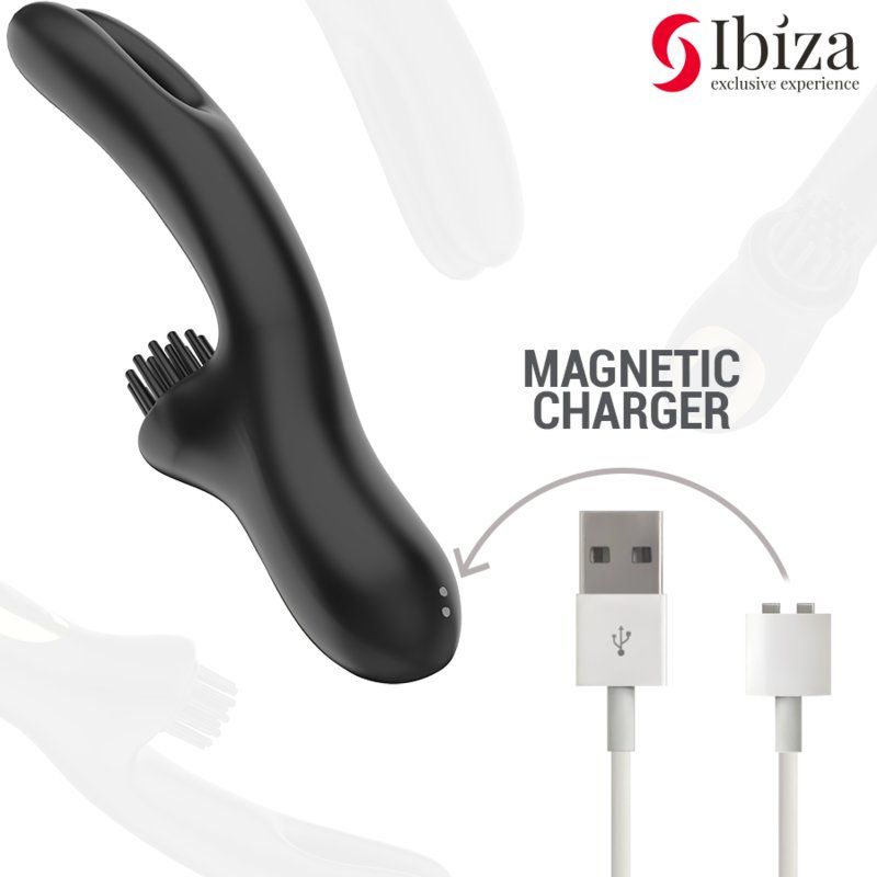 Ibiza - Vibrador Hi-Tech Rabitt Brushing Multi Celdas Clitoriales Y Doble Wave
