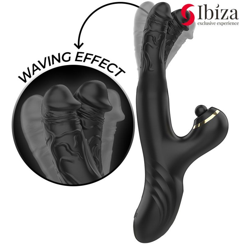Ibiza Vibrador Hi-Tech Rabitt Clitorial Potente Y Doble Wave