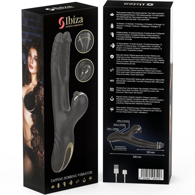 Ibiza Vibrador Hi-Tech Rabitt Clitorial Potente Y Doble Wave