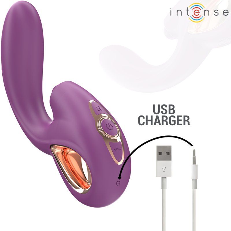 Intense - Lali Vibrador Punto G Multifunción Estimulación & Empuje & Vibración Morado